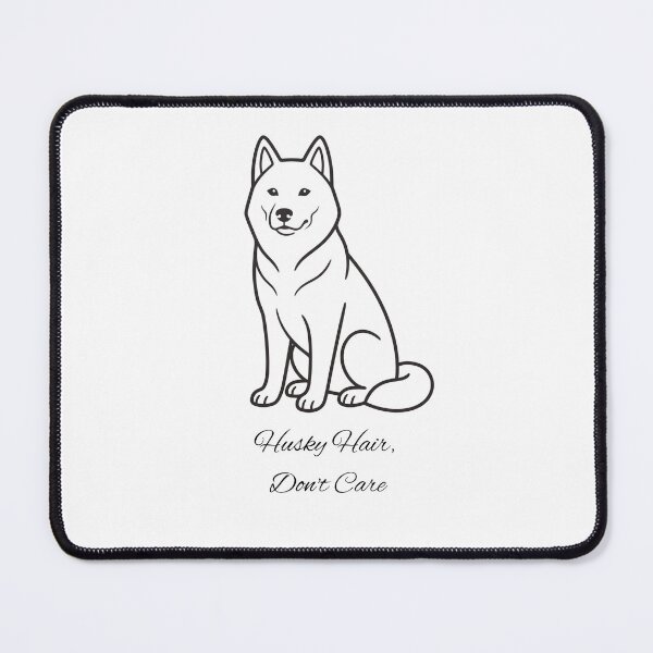 Item preview, Husky Hair Don't Care Funny Dog Line Art Design designed and sold by Nalvie Studio.