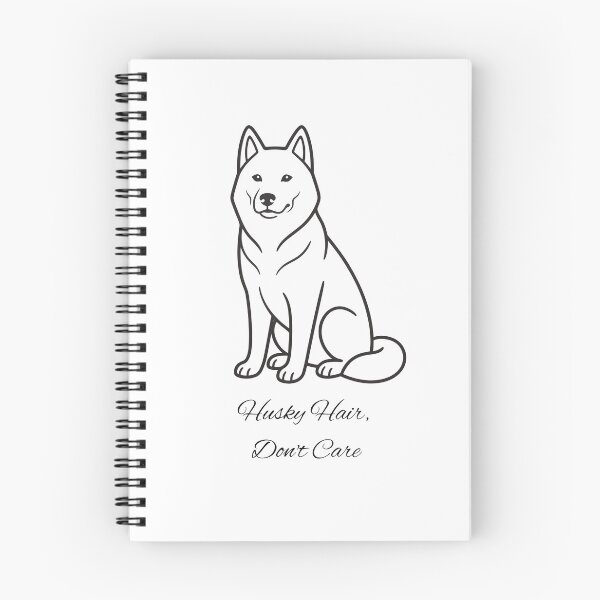 Item preview, Husky Hair Don't Care Funny Dog Line Art Design designed and sold by Nalvie Studio.
