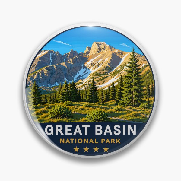 Item preview, Great Basin National Park Retro Desert Mountain designed and sold by Gideon Emmerich.