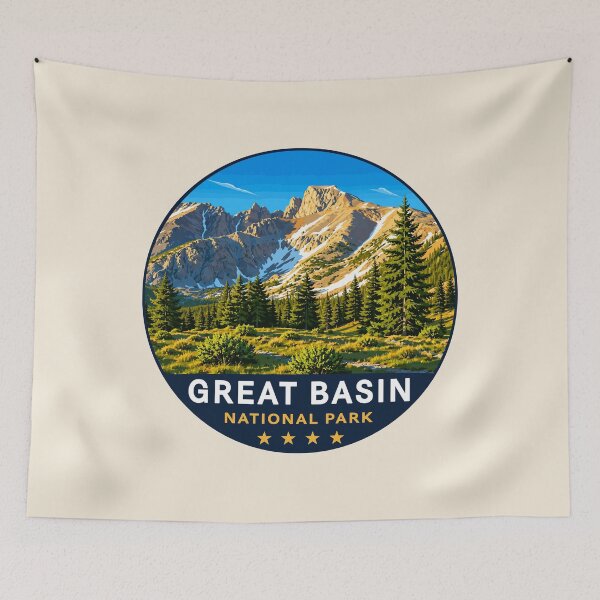 Item preview, Great Basin National Park Retro Desert Mountain designed and sold by Gideon Emmerich.