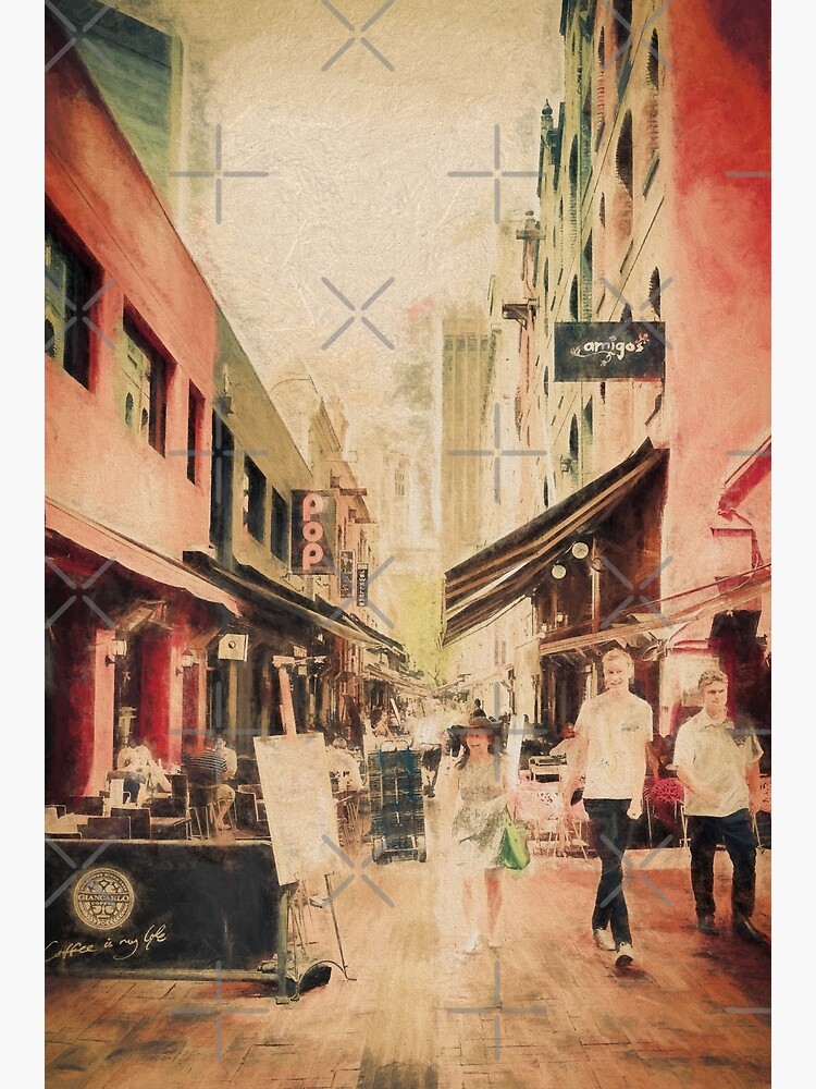 Hardware Lane, Melbourne Australia (digital painting) by RayW