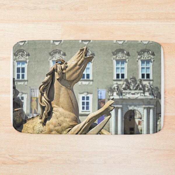 Item preview, Horse head sculpture, detail of the Residence Fountain, Residenzplatz, Salzburg,Austria designed and sold by goceris.