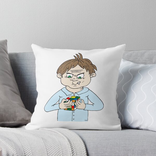 Item preview, Funny Rubiks Cube Frustration Sticker | Relatable Adulting Puzzle Cartoon designed and sold by MyxaART.