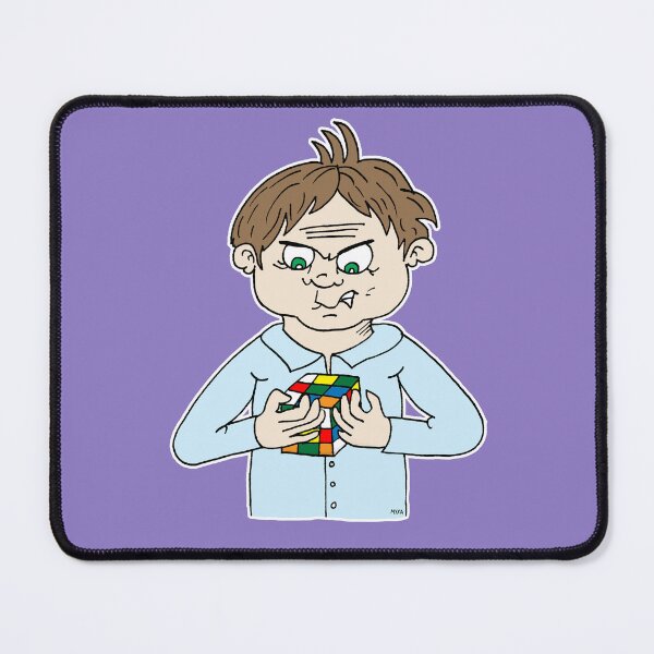 Item preview, Funny Rubiks Cube Frustration Sticker | Relatable Adulting Puzzle Cartoon designed and sold by MyxaART.