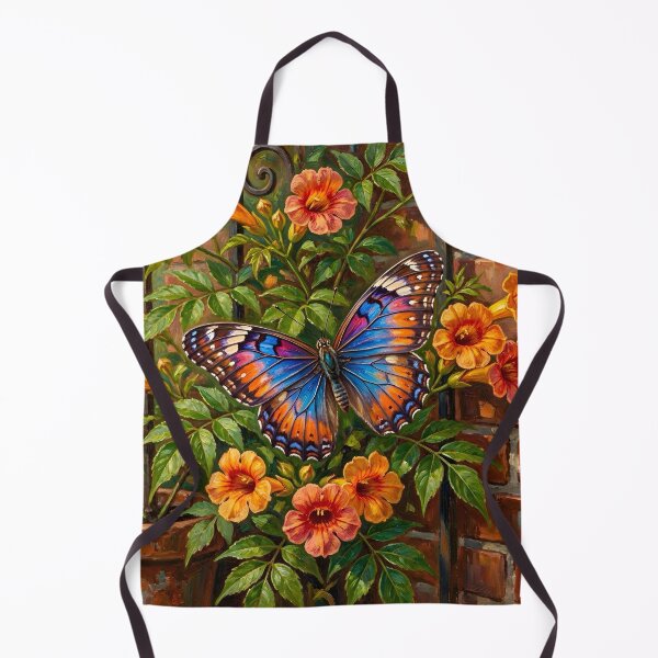 Item preview, Butterfly and Trumpet Vines designed and sold by TinCatOutPost.