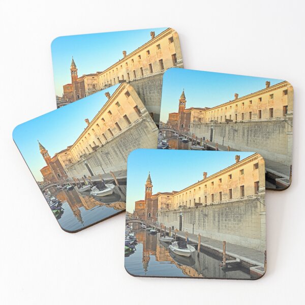 Item preview, Church of Saint James Apostle tower, canal Vena in town of Chioggia, Venetian Lagoon, Veneto, Italy designed and sold by goceris.