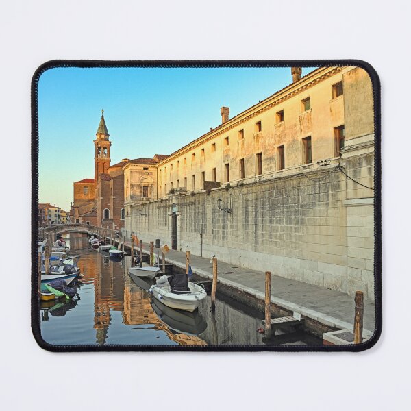 Item preview, Church of Saint James Apostle tower, canal Vena in town of Chioggia, Venetian Lagoon, Veneto, Italy designed and sold by goceris.