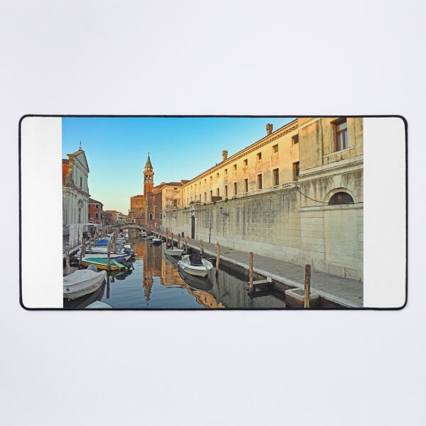 Item preview, Church of Saint James Apostle tower, canal Vena in town of Chioggia, Venetian Lagoon, Veneto, Italy designed and sold by goceris.