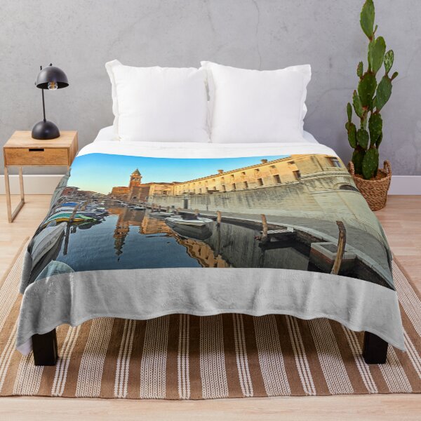 Item preview, Church of Saint James Apostle tower, canal Vena in town of Chioggia, Venetian Lagoon, Veneto, Italy designed and sold by goceris.