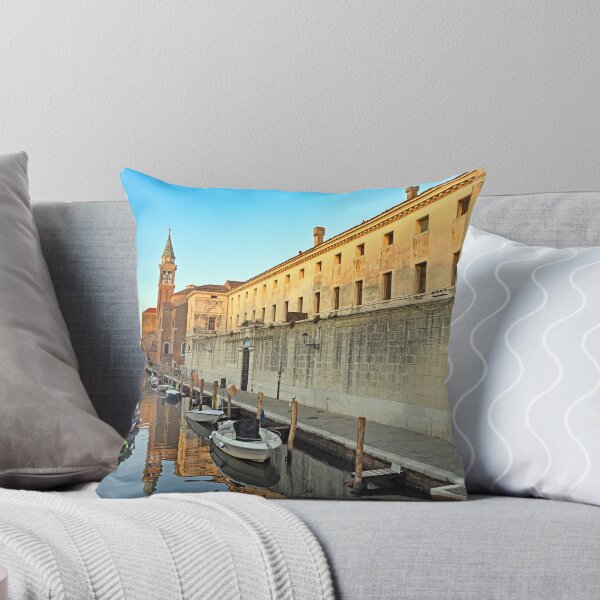 Item preview, Church of Saint James Apostle tower, canal Vena in town of Chioggia, Venetian Lagoon, Veneto, Italy designed and sold by goceris.