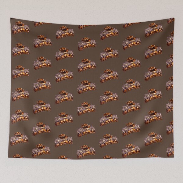 Item preview, Vintage Tortoiseshell Hair Claw Clip Sticker designed and sold by PawsAndpetalstudio.
