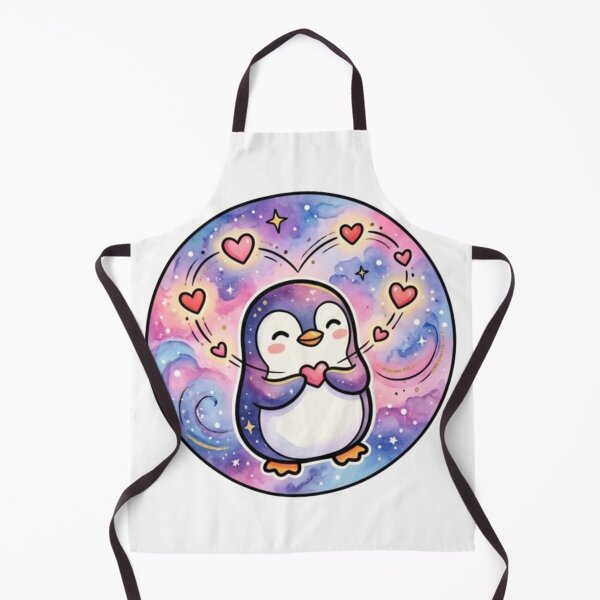 Item preview, Love Penguin | Cute Kawaii Galaxy Hearts | Romantic Gift for Couples designed and sold by Cosmic Doodle Co..