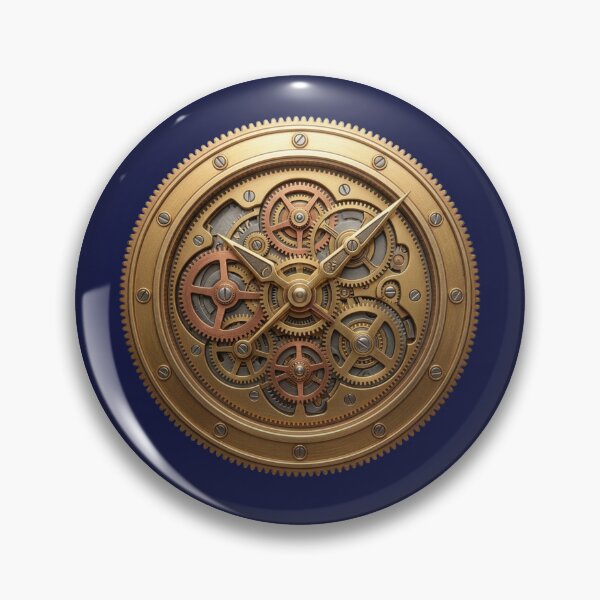 Item preview, Golden Chronos: Intricate Steampunk Clockwork Mechanism designed and sold by 63Hotpeppers.