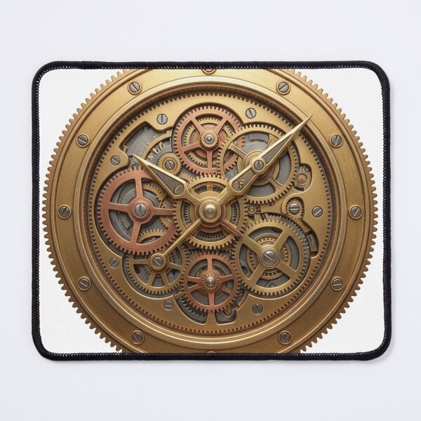 Item preview, Golden Chronos: Intricate Steampunk Clockwork Mechanism designed and sold by 63Hotpeppers.