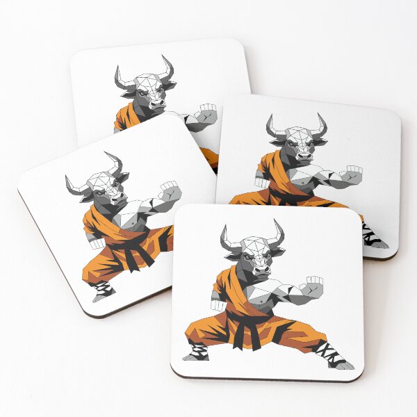 Item preview, Low Poly Bull Warrior Punching designed and sold by MORRAx.