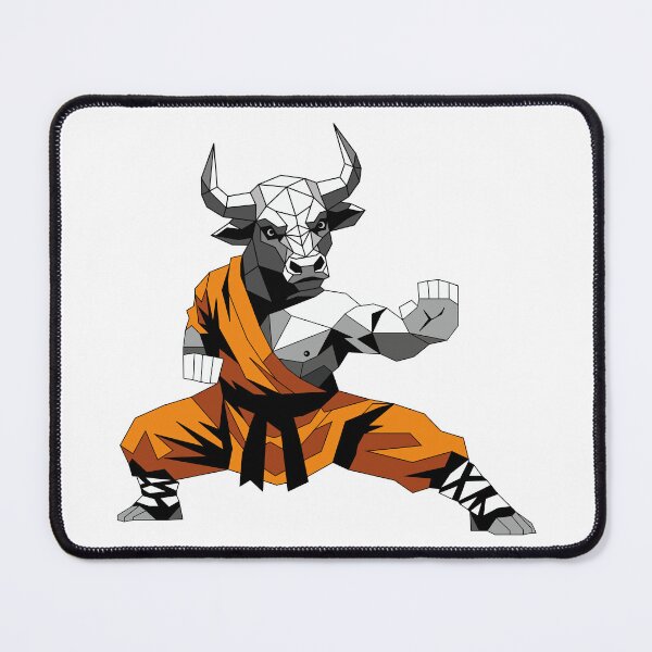 Item preview, Low Poly Bull Warrior Punching designed and sold by MORRAx.