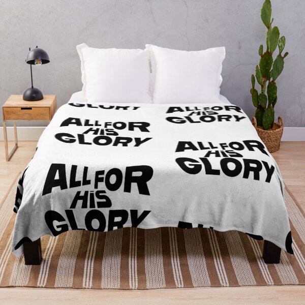 Item preview, All for His Glory – Christian Faith Typography T-Shirt Design designed and sold by CrossCrafted.