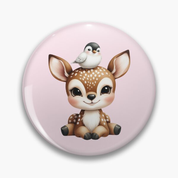 Item preview, Sweet  Baby Fawn Deer and Bird designed and sold by VibeShift Studio.