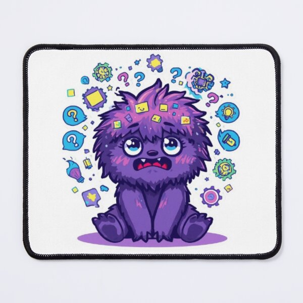 Item preview, Overthinking Monster Sticker | Cute Anxious Monster Kawaii Design designed and sold by Stylestickers55.