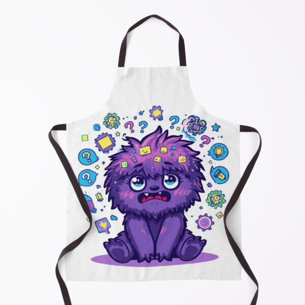 Item preview, Overthinking Monster Sticker | Cute Anxious Monster Kawaii Design designed and sold by Stylestickers55.