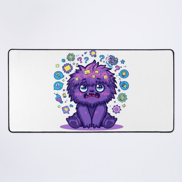 Item preview, Overthinking Monster Sticker | Cute Anxious Monster Kawaii Design designed and sold by Stylestickers55.