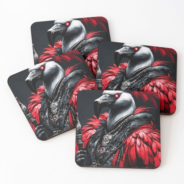 Item preview, Flamingo Crimson Warrior Crowned Red Feather Royal designed and sold by earlobejerk.