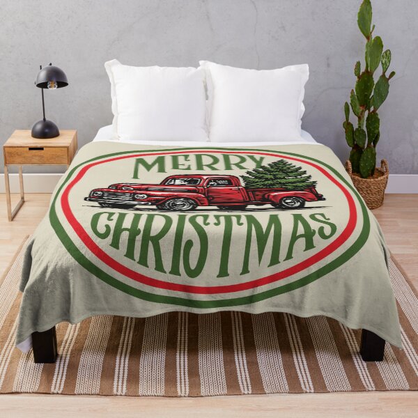 Item preview, Merry Christmas - Vintage Ford F1 Pickup Truck - Retro Christmas designed and sold by krewyork.