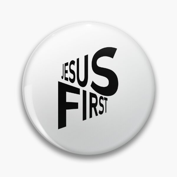 Item preview, First Jesus – Christian Faith Typography T-Shirt Design designed and sold by CrossCrafted.