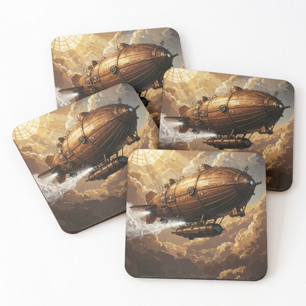 Item preview, Steampunk Airship - Odyssey in the golden skies designed and sold by NeyhineAngelionShop.