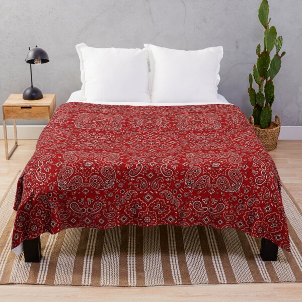 Item preview, Red Paisley Western Bandana Pattern designed and sold by Tammy Marie Russell.