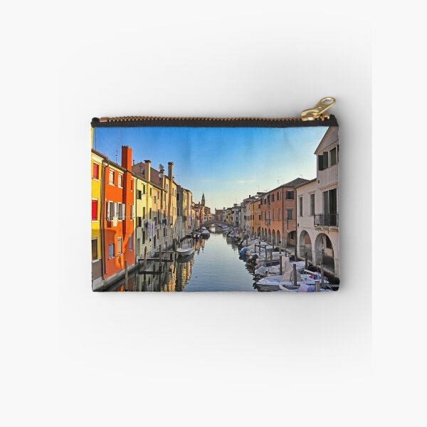 Item preview, Chioggia cityscape with narrow water canal Vena with moored boats between old colorful buildings,Veneto Region, Italy designed and sold by goceris.