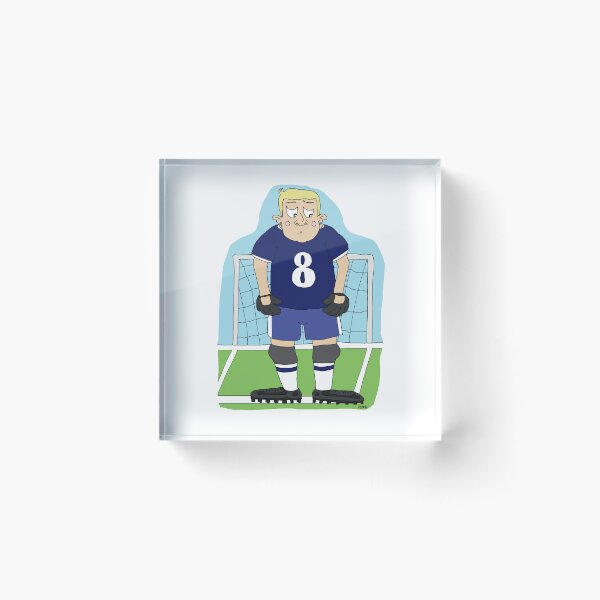 Item preview, Funny Goalkeeper Sticker | Relatable Soccer Imposter Syndrome Cartoon designed and sold by MyxaART.
