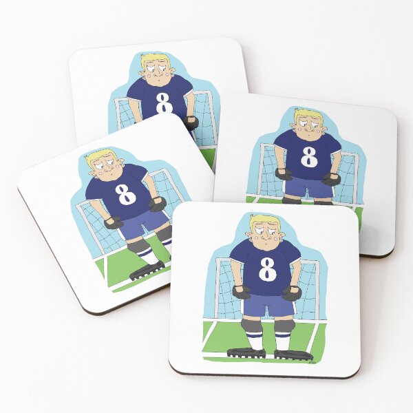 Item preview, Funny Goalkeeper Sticker | Relatable Soccer Imposter Syndrome Cartoon designed and sold by MyxaART.