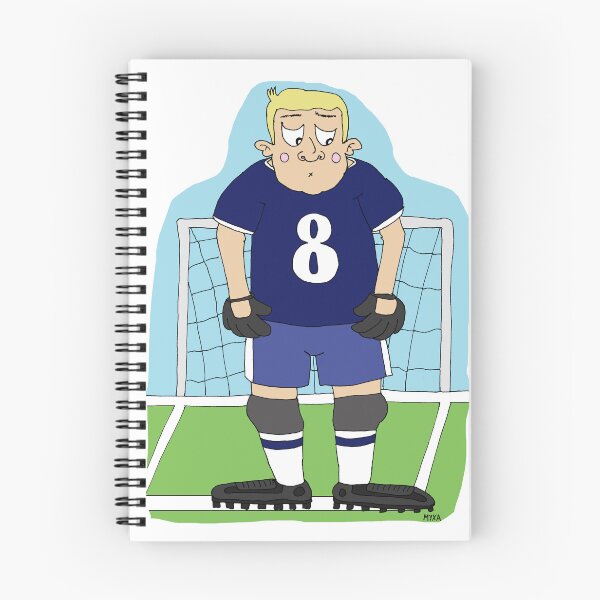 Item preview, Funny Goalkeeper Sticker | Relatable Soccer Imposter Syndrome Cartoon designed and sold by MyxaART.