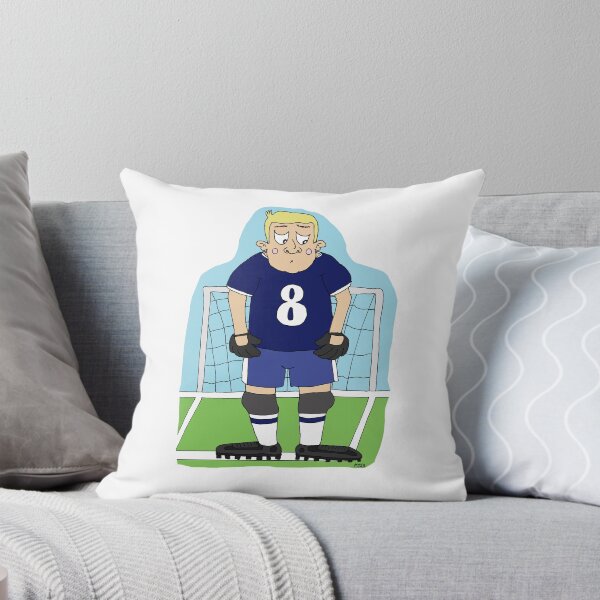 Item preview, Funny Goalkeeper Sticker | Relatable Soccer Imposter Syndrome Cartoon designed and sold by MyxaART.
