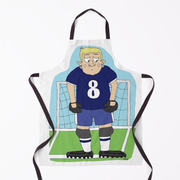 Item preview, Funny Goalkeeper Sticker | Relatable Soccer Imposter Syndrome Cartoon designed and sold by MyxaART.