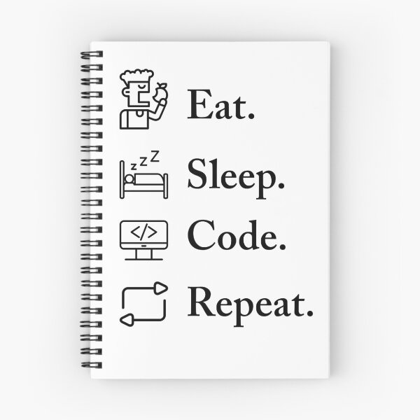 Item preview, Eat Sleep Code Repeat Funny Programmer Coding Grunge Design designed and sold by Akkhay.