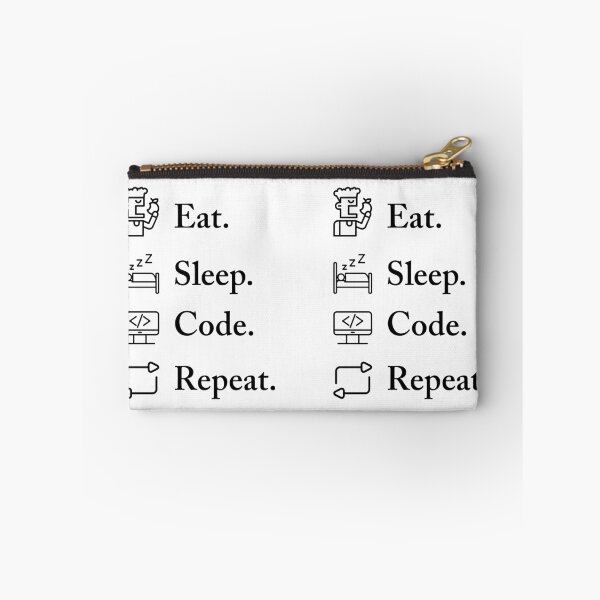 Item preview, Eat Sleep Code Repeat Funny Programmer Coding Grunge Design designed and sold by Akkhay.