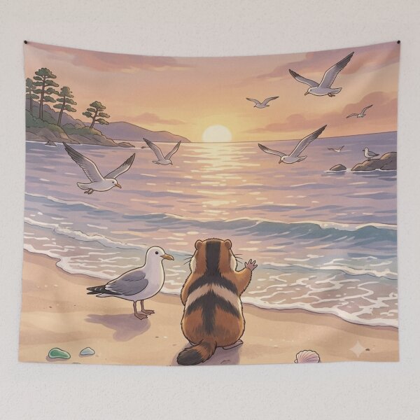 Item preview, Little Moku playing with shorebirds designed and sold by robertsaulter.