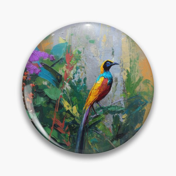 Item preview, A vibrant Bird of Paradise dancing in jungle light, Birds in Motion designed and sold by CDC40.