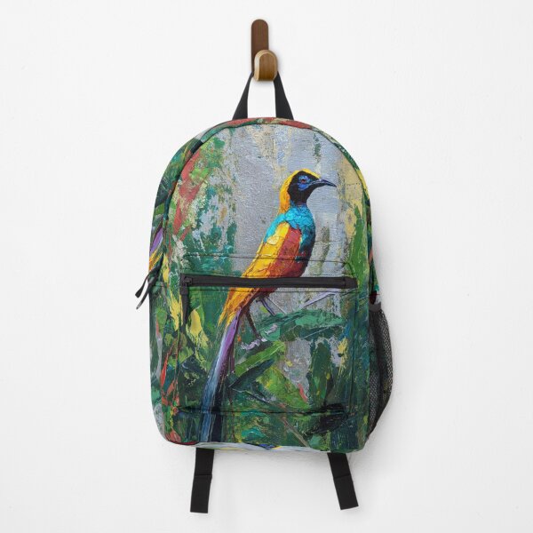 Item preview, A vibrant Bird of Paradise dancing in jungle light, Birds in Motion designed and sold by CDC40.