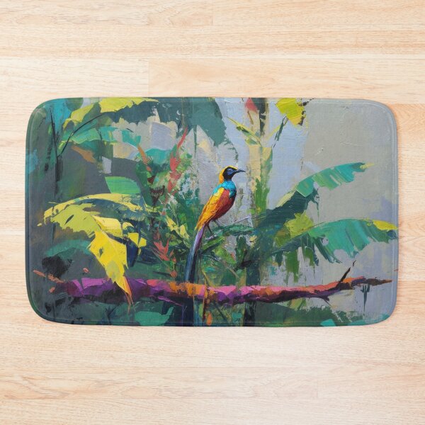 Item preview, A vibrant Bird of Paradise dancing in jungle light, Birds in Motion designed and sold by CDC40.