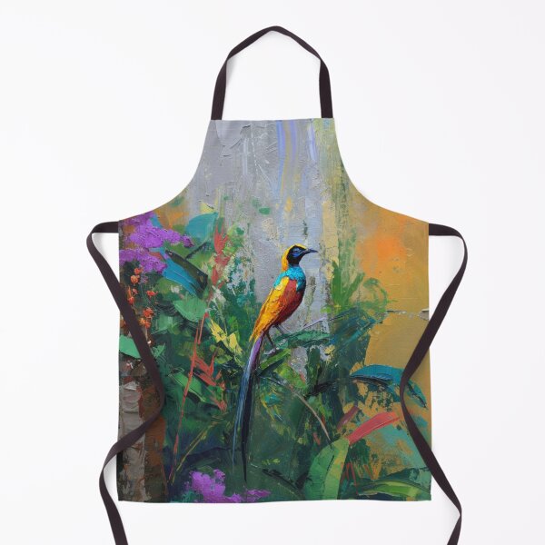 Item preview, A vibrant Bird of Paradise dancing in jungle light, Birds in Motion designed and sold by CDC40.