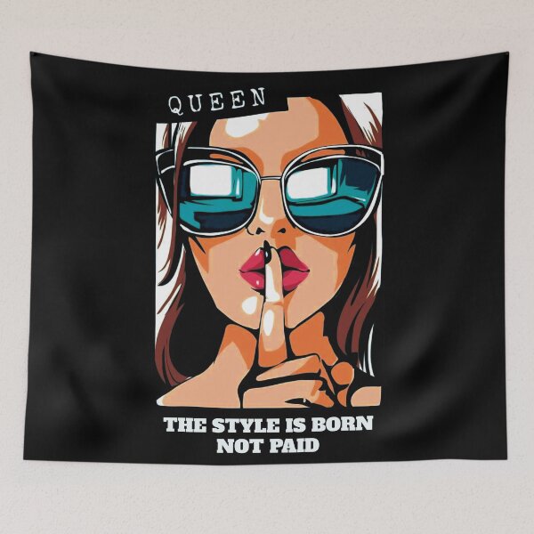 Item preview, Queen Style Icon Fashion Illustration designed and sold by StickerAndLove.