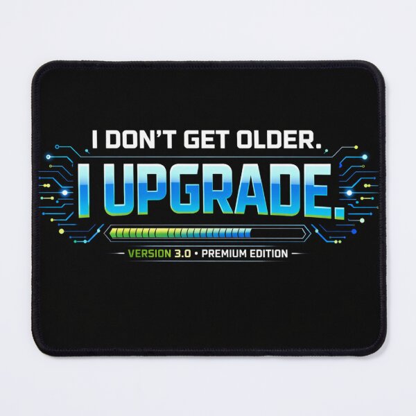 Item preview, I Don't Get Older, I Upgrade | Funny Birthday Gamer Typography T-Shirt designed and sold by rushaib.