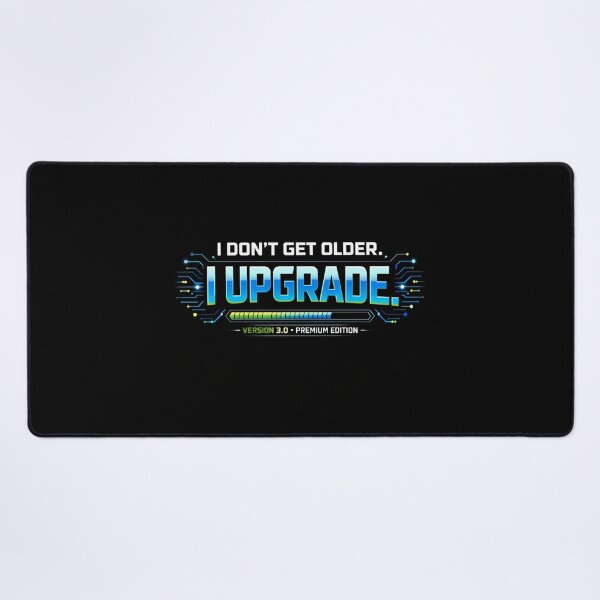 Item preview, I Don't Get Older, I Upgrade | Funny Birthday Gamer Typography T-Shirt designed and sold by rushaib.