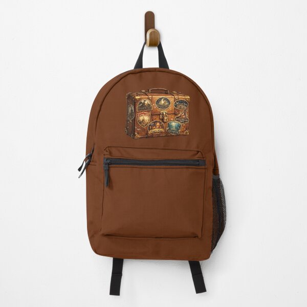 Aperçu de l'œuvre Autocollant vintage pour valise de voyage magique créée et vendue par PawsAndpetalstudio.