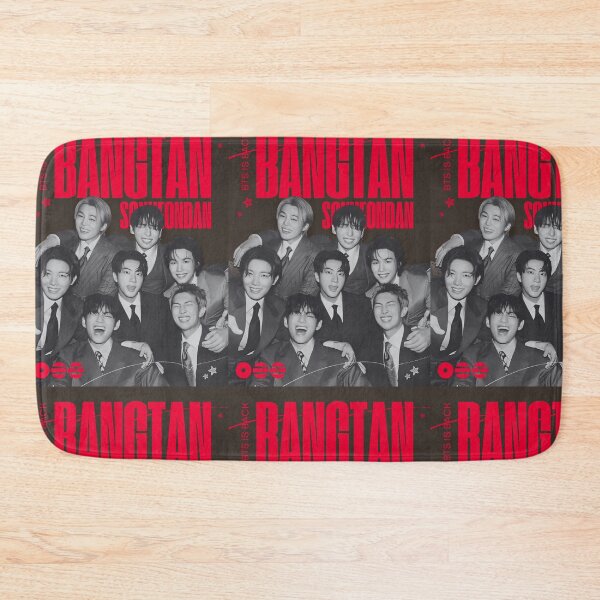 Item preview, bts is back bangtan red black retro aesthetic designed and sold by gibbianne.