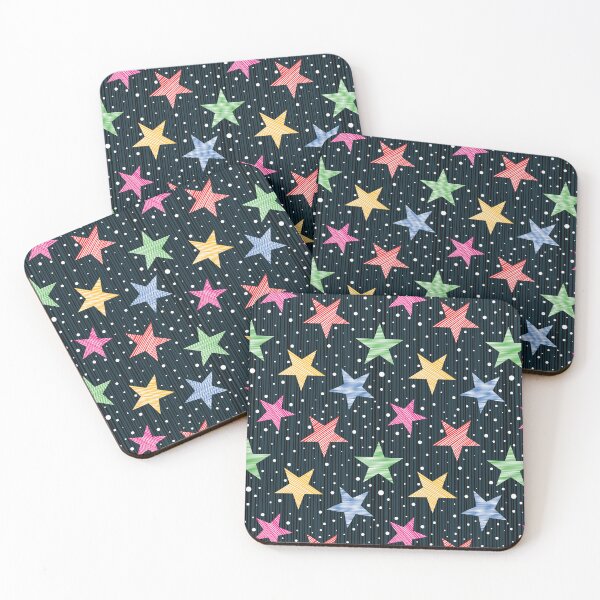 Item preview, Whimsical Multi Color Stars and Polka Dot Pattern designed and sold by mrhighsky.