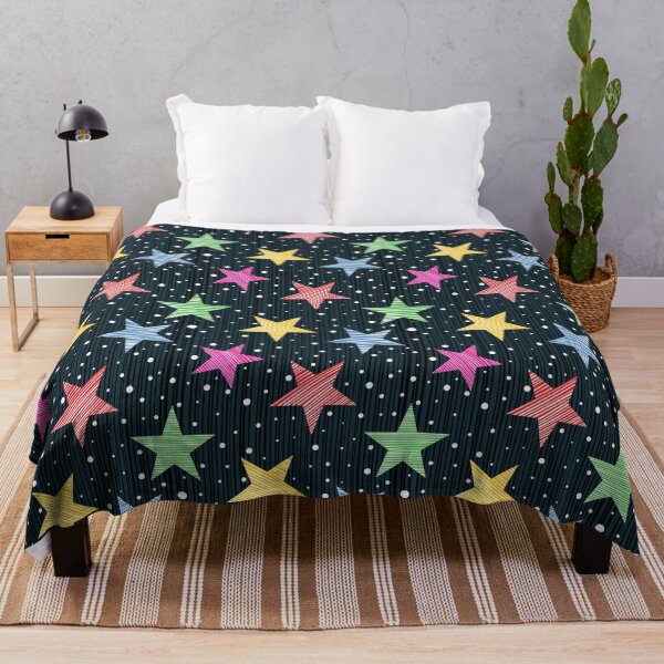 Item preview, Whimsical Multi Color Stars and Polka Dot Pattern designed and sold by mrhighsky.